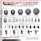 Service Caster 3'' Gray Poly Wheel Swivel 7/16'' Grip Ring Stem Caster Set 2 Brakes, 4PK SCC-GR20S314-PPUB-TLB-716138-2-S-2 - alternate 4